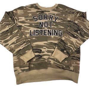 Women’s Wound Up Olive‎ Green Camo Sweatshirt